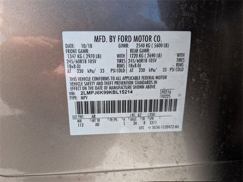 Used 2019 Lincoln Nautilus Select image 32