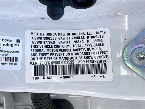 Used 2019 Honda Civic Touring image 33