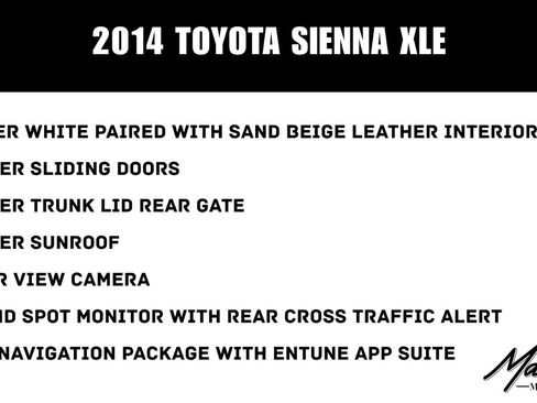 Used 2014 Toyota Sienna XLE FWD image 2