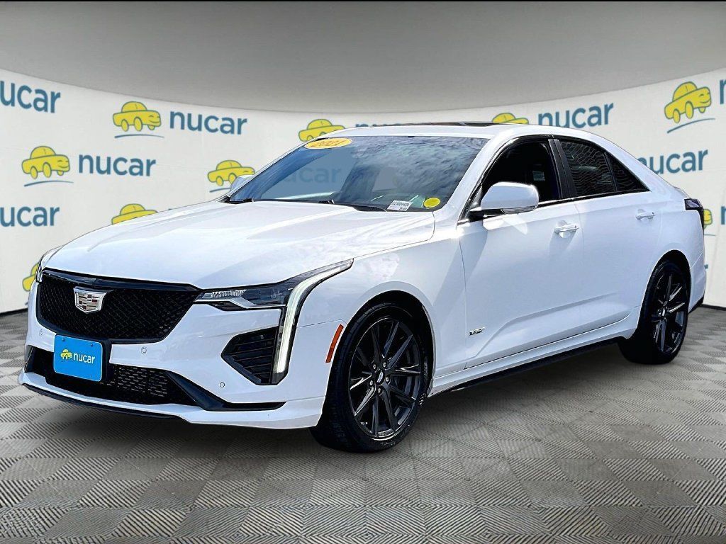 Used 2021 Cadillac CT4 V w/ Technology Package AWD/4WD image 3