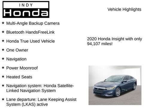 Certified 2020 Honda Insight Touring image 7