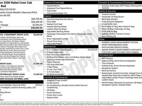 New 2026 RAM 2500 Rebel w/ Rebel Level 2 Equipment Group AWD/4WD image 5