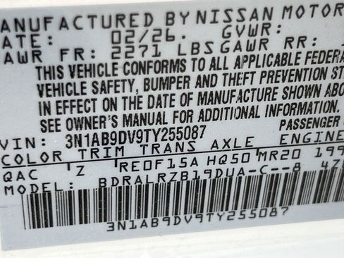 New 2026 Nissan Sentra SR w/ SR Premium Package FWD image 18