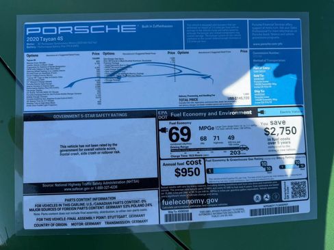 Used 2020 Porsche Taycan 4S image 30