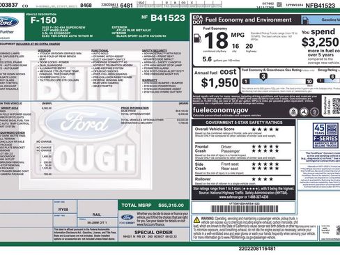 Used 2022 Ford F150 Tremor w/ Equipment Group 401A Mid image 3