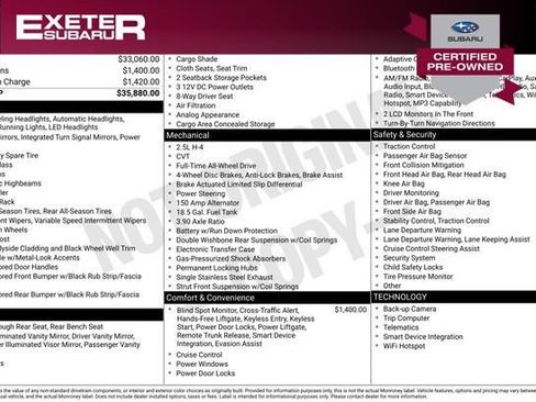 Certified 2025 Subaru Outback Premium image 1
