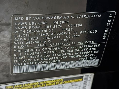 Used 2013 Volkswagen Touareg TDI AWD/4WD image 22
