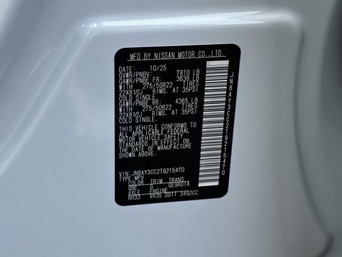 New 2026 Nissan Armada Platinum Reserve w/ Accent Package image 43