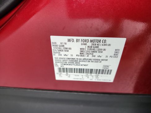 Used 2018 Ford Explorer Sport w/ Ford Safe & Smart Package AWD/4WD image 21