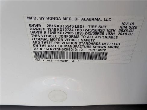 Used 2019 Honda Pilot Touring image 24