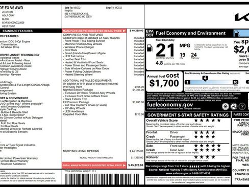 Used 2022 Kia Telluride EX w/ EX Premium Package image 2