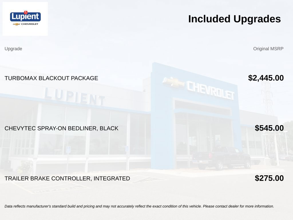 Used 2025 Chevrolet Silverado 1500 Custom Trail Boss w/ Turbomax Blackout Package AWD/4WD image 4