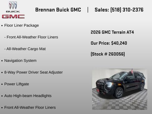 New 2026 GMC Terrain AT4 w/ LPO, Floor Liner Package AWD/4WD image 6