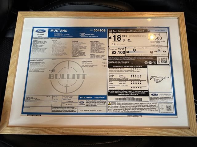 Used 2019 Ford Mustang Bullitt w/ Bullitt Electronics Package RWD image 34