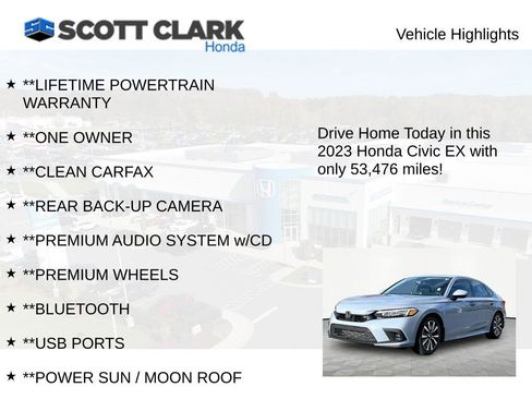 Certified 2023 Honda Civic EX image 11