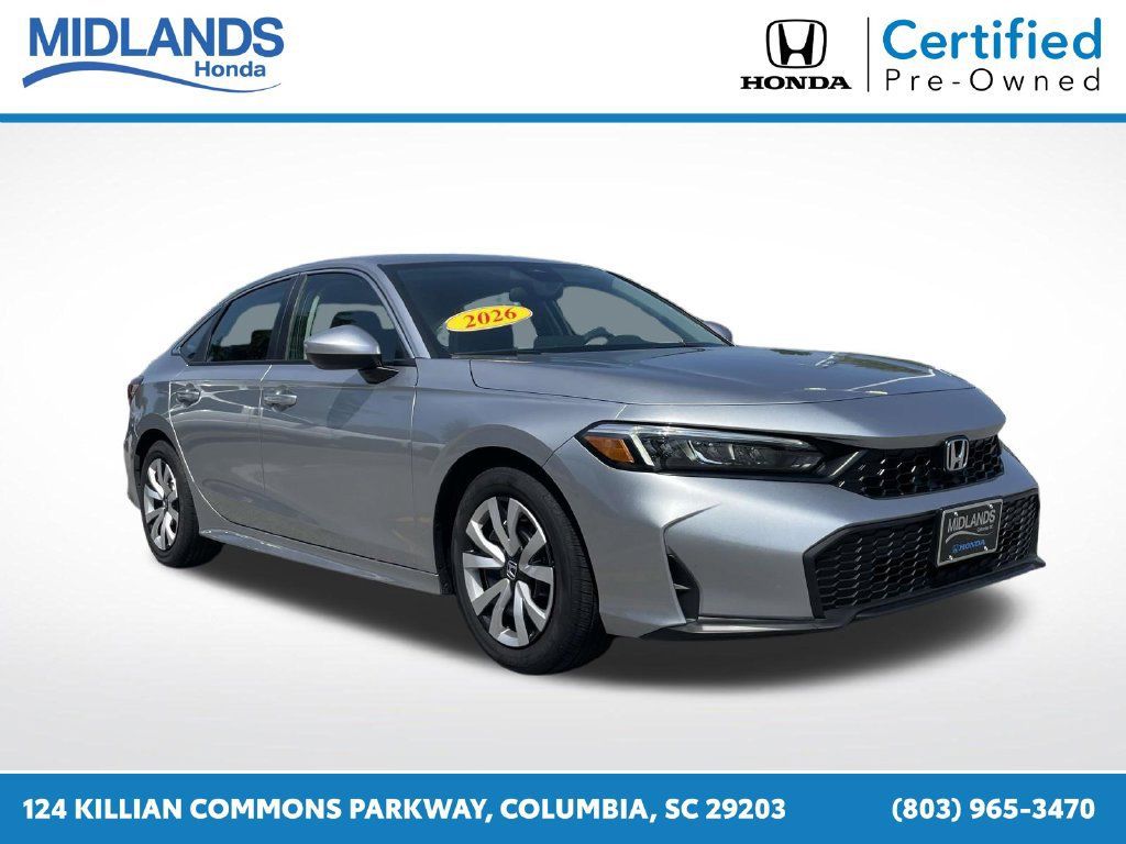 Certified 2026 Honda Civic LX 360° Tour