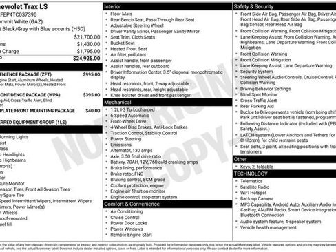 Used 2026 Chevrolet Trax LS w/ LS Convenience Package FWD image 39