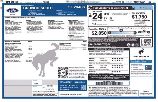 New 2026 Ford Bronco Sport Outer Banks AWD/4WD image 24