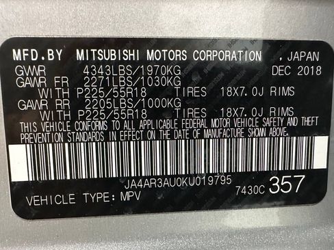Used 2019 Mitsubishi Outlander Sport ES AWD/4WD image 11
