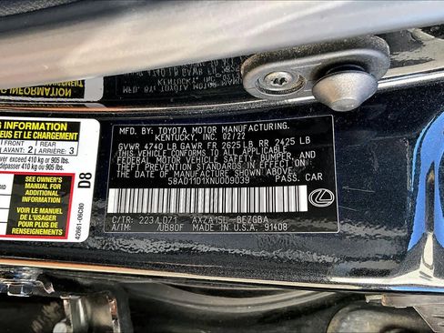 Used 2022 Lexus ES 250 w/ Premium Package image 33