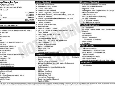 Used 2016 Jeep Wrangler Sport image 31