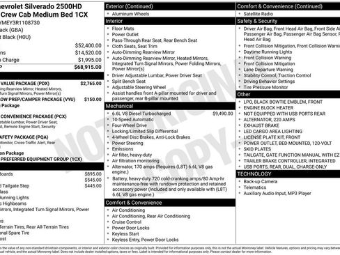 Used 2024 Chevrolet Silverado 2500 Custom w/ Custom Value Package image 3