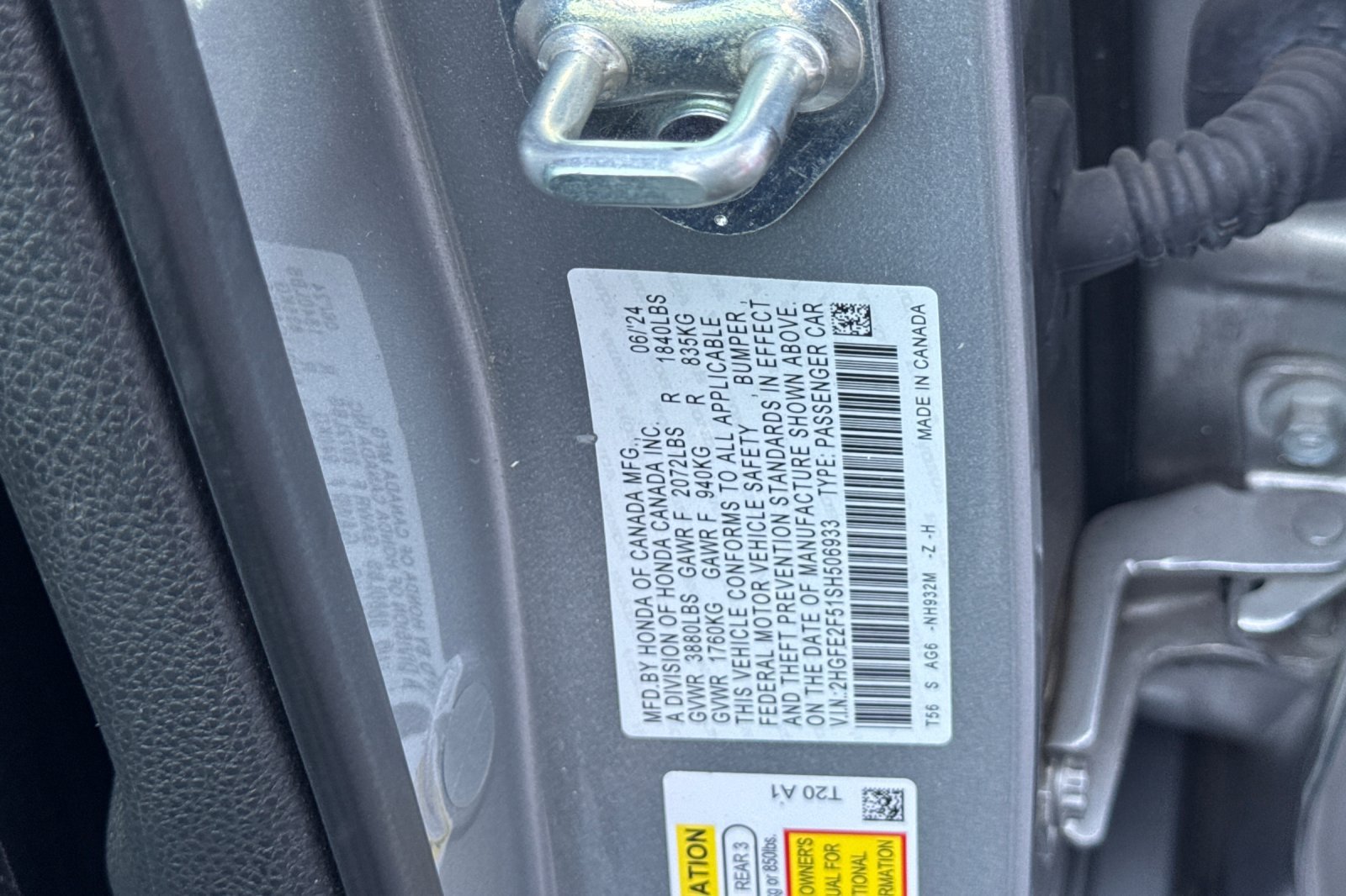 Certified 2025 Honda Civic Sport image 12