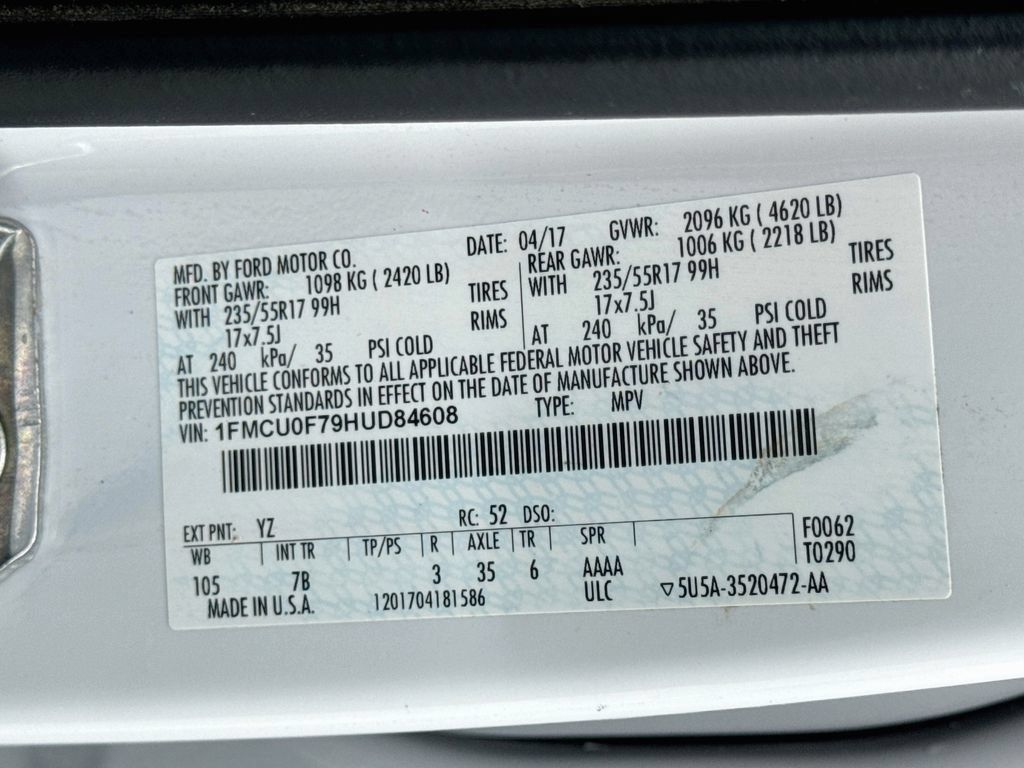 Used 2017 Ford Escape S FWD image 38