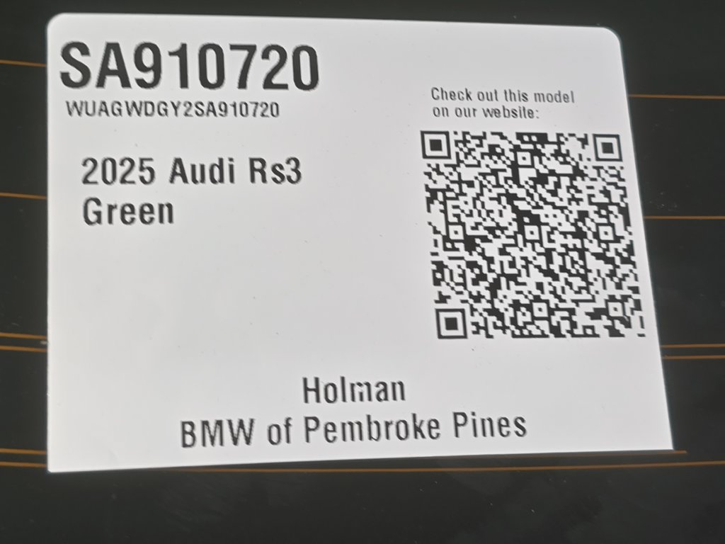 Used 2025 Audi RS 3 AWD/4WD image 28