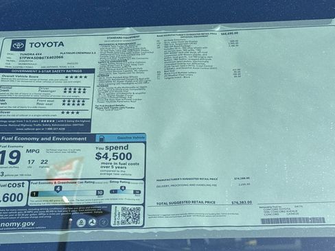 New 2026 Toyota Tundra Platinum image 28