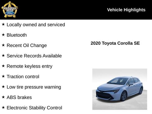 Used 2020 Toyota Corolla SE image 2