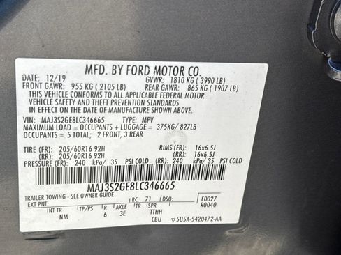 Used 2020 Ford EcoSport SE w/ SE Convenience Package image 29