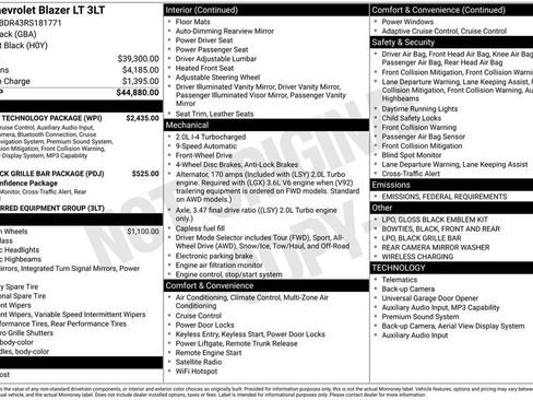 Used 2024 Chevrolet Blazer LT w/ Sound & Technology Package image 35