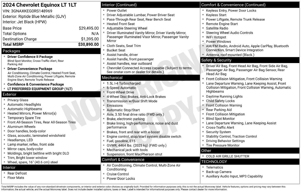 Certified 2024 Chevrolet Equinox LT FWD image 30