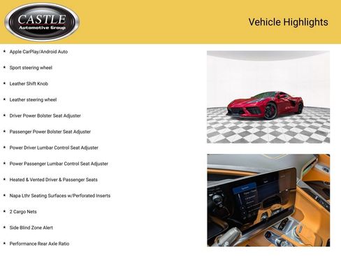 Used 2023 Chevrolet Corvette Stingray Premium Conv w/ Z51 Performance Package RWD image 13