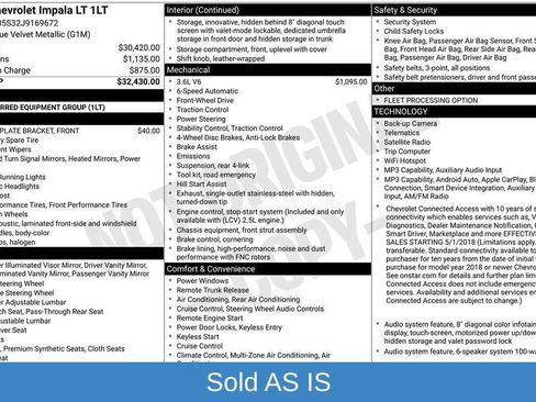 Used 2018 Chevrolet Impala LT FWD image 19