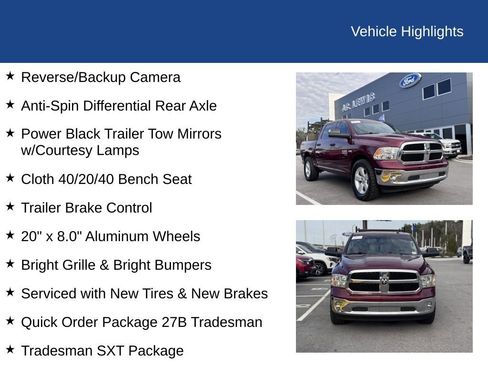 Used 2021 RAM 1500 Tradesman w/ Tradesman SXT Package image 20