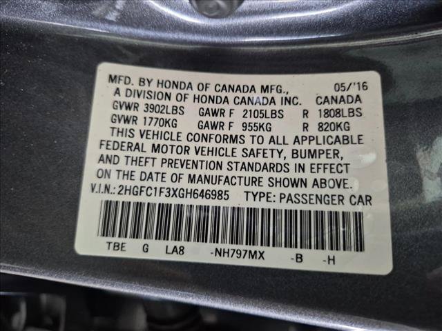 Used 2016 Honda Civic EX-T image 25