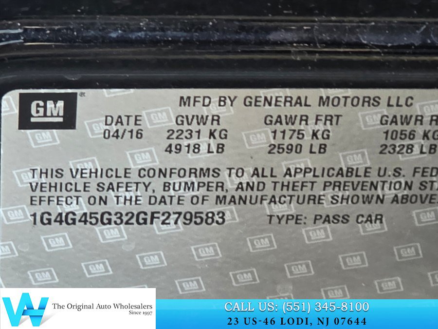 Used 2016 Buick LaCrosse Sport Touring FWD image 22