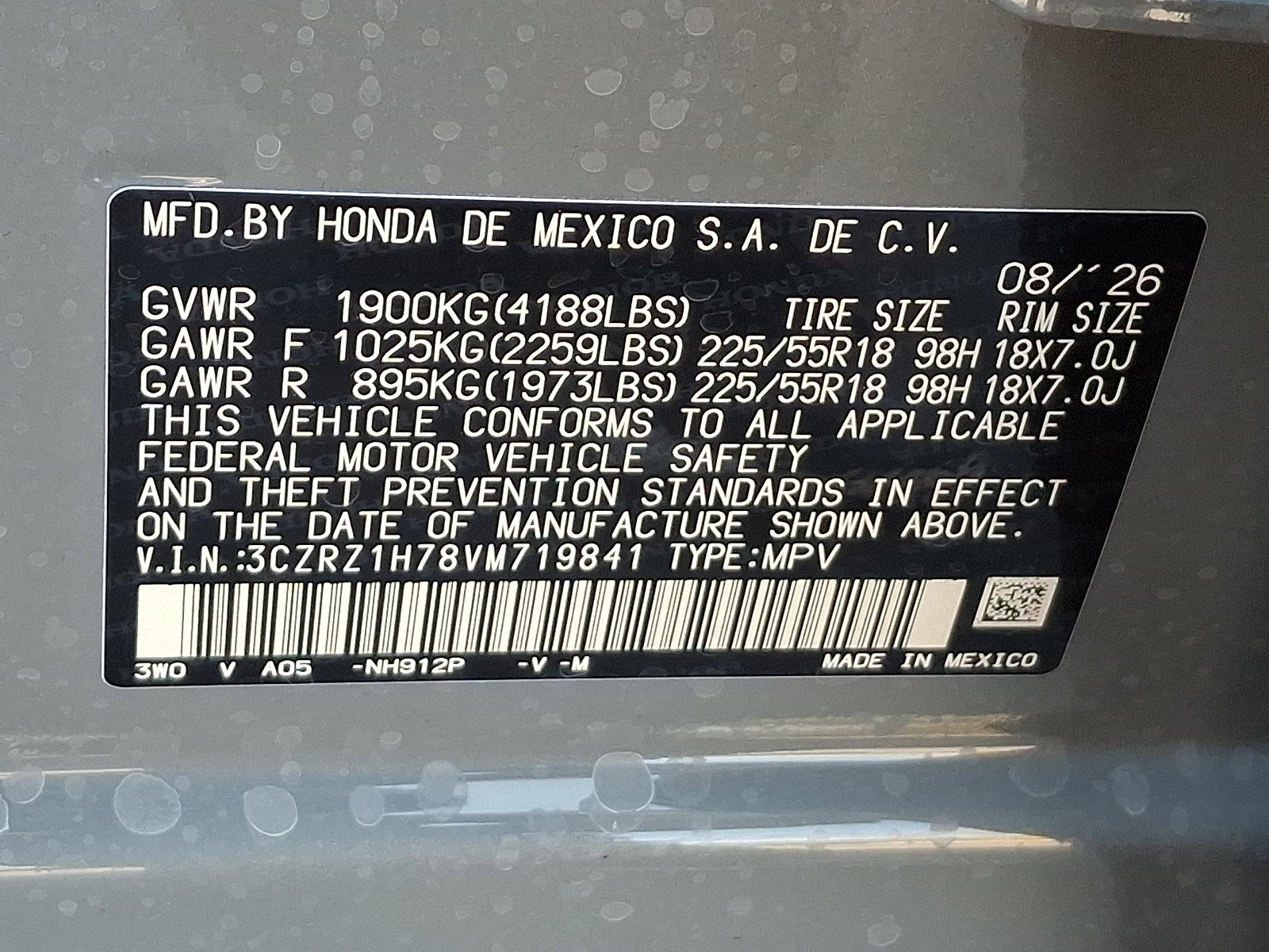 New 2027 Honda HR-V EX-L image 10