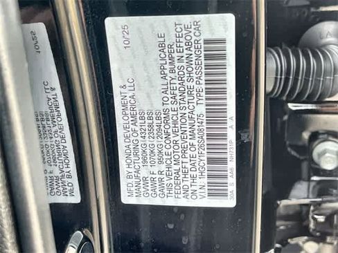 Certified 2025 Honda Accord LX image 22