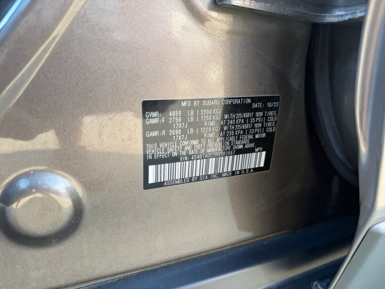 Certified 2024 Subaru Outback Premium AWD/4WD image 16