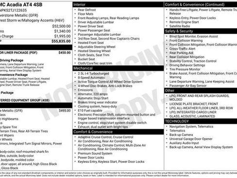 New 2026 GMC Acadia AT4 w/ LPO, Floor Liner Package image 5