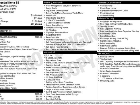 Used 2019 Hyundai Kona SE image 2