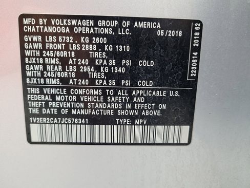 Used 2018 Volkswagen Atlas SEL FWD image 33
