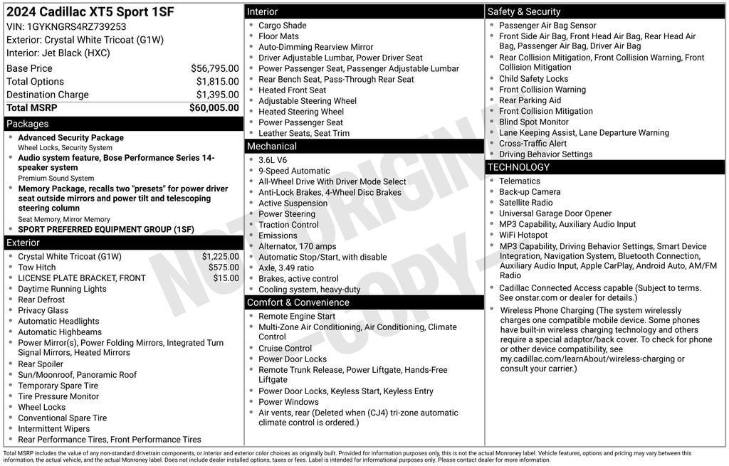 Certified 2024 Cadillac XT5 Sportv AWD/4WD image 12