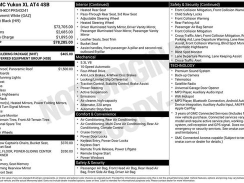 Used 2023 GMC Yukon XL AT4 w/ Max Trailering Package AWD/4WD image 2