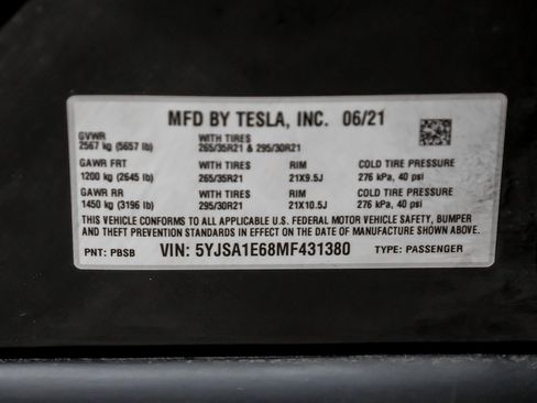 Used 2021 Tesla Model S Plaid image 57