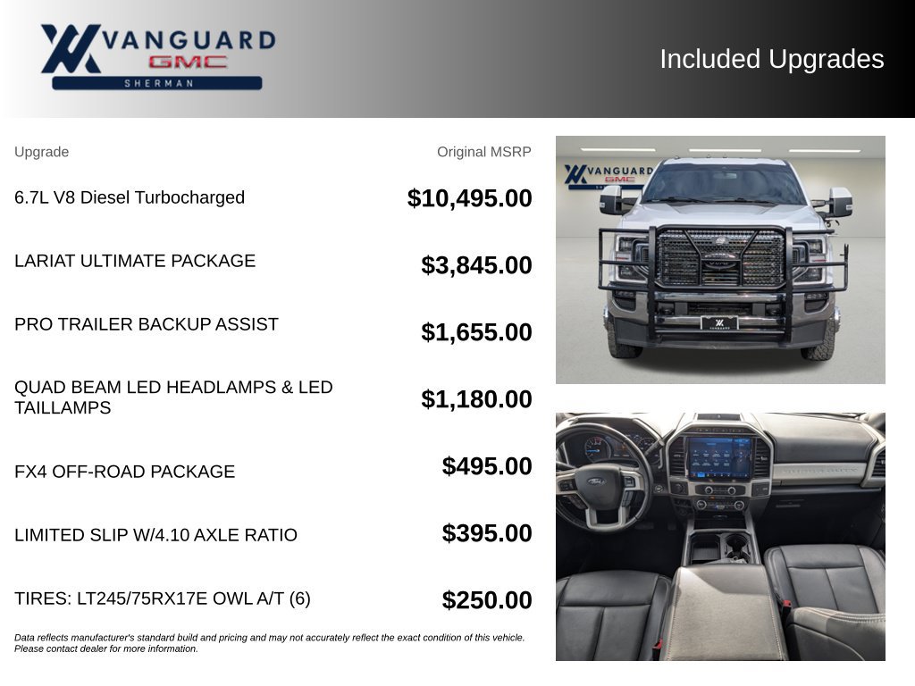 Used 2022 Ford F350 Lariat w/ Lariat Ultimate Package AWD/4WD image 9