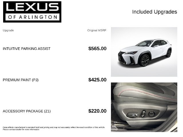 Used 2021 Lexus UX 250h F Sport w/ Accessory Package (Z1) AWD/4WD image 4